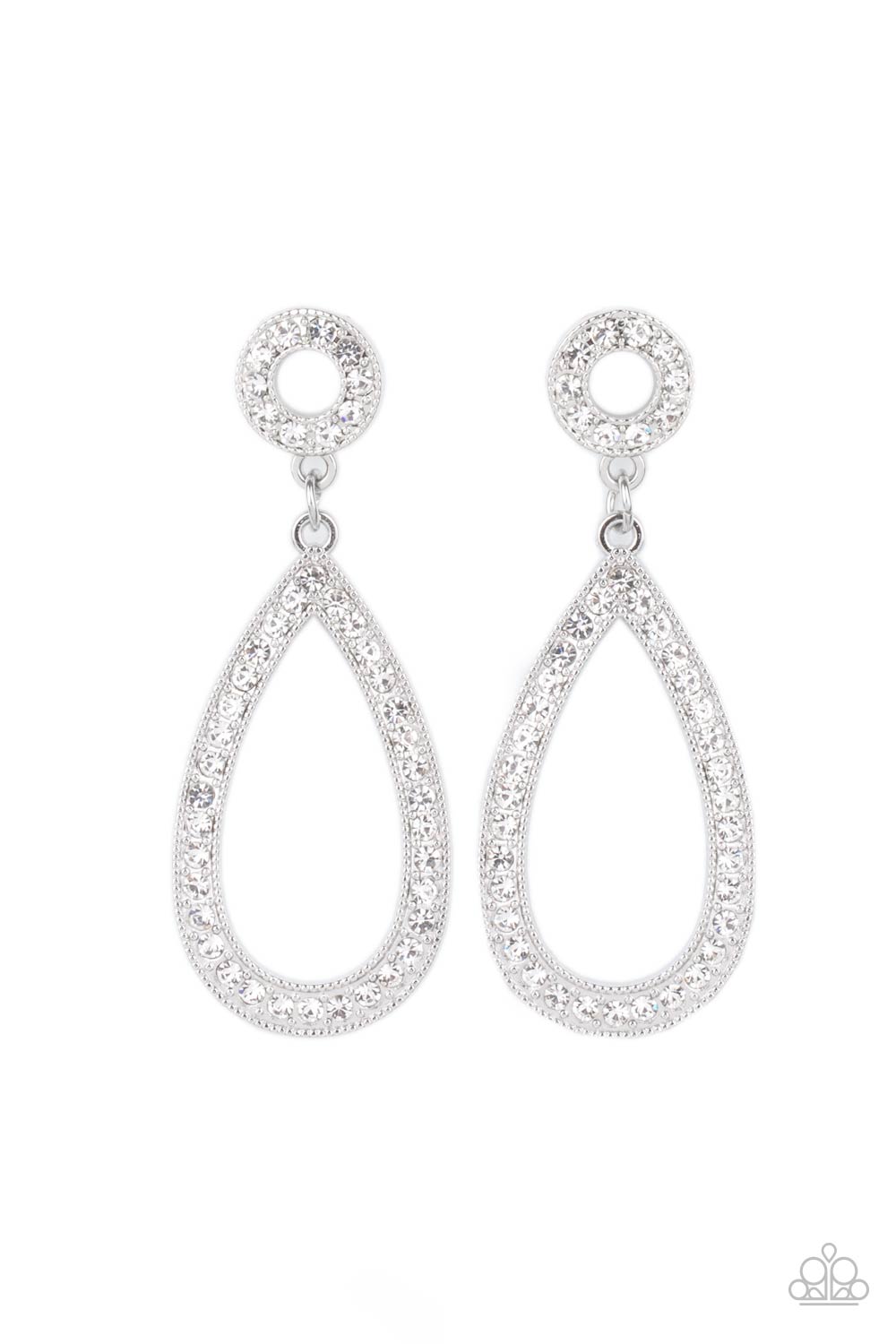 Regal Revival - White Earrings