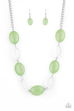 Load image into Gallery viewer, Beachside Boardwalk - Green Earrings/ Necklace Set
