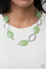 Load image into Gallery viewer, Beachside Boardwalk - Green Earrings/ Necklace Set
