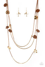 Load image into Gallery viewer, Alluring Luxe - Brown Earrings/ Necklace Set
