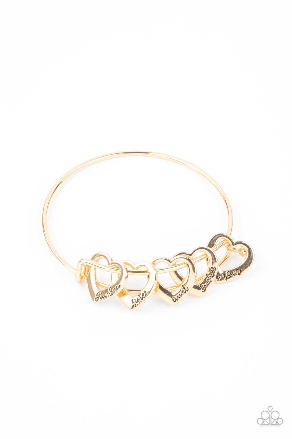 A Charmed Society - Gold Heart Bracelet