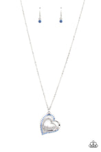 Load image into Gallery viewer, A Mothers Heart - Blue Heart Necklace
