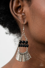 Load image into Gallery viewer, A FLARE For Fierceness - Black Earrings
