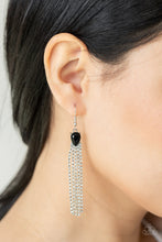 Load image into Gallery viewer, Drop-Dead Dainty - Black Rhinestone Earrings
