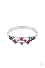 Load image into Gallery viewer, Cosmic Candescence - Red Hinge Bracelet
