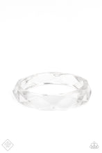 Load image into Gallery viewer, Clear-Cut Couture - White Bangle Bracelet
