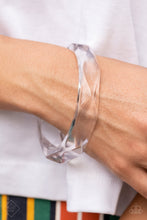 Load image into Gallery viewer, Clear-Cut Couture - White Bangle Bracelet
