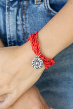 Load image into Gallery viewer, Badlands Botany - Red Stretch Bracelet
