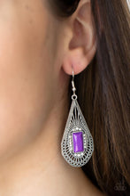 Load image into Gallery viewer, Deco Dreaming - Purple earnings
