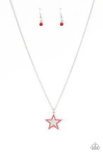 Load image into Gallery viewer, American Anthem - Red Earrings/ Necklace Set
