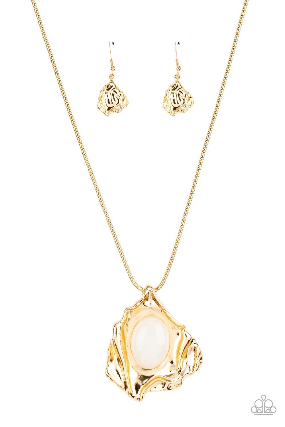 Amazon Amulet - Gold Earrings/ Necklace Set