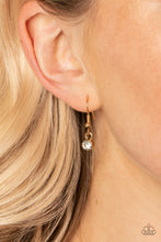 Load image into Gallery viewer, All About Trust - Gold Inscribed Necklace w/ Earrings
