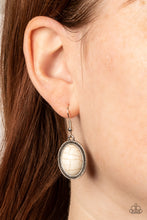 Load image into Gallery viewer, All-Natural Nostalgia - White Earrings/ Necklace Set
