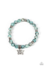 Load image into Gallery viewer, Butterfly Nirvana - Blue Elastic Bracelet
