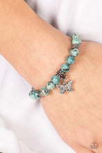 Load image into Gallery viewer, Butterfly Nirvana - Blue Elastic Bracelet
