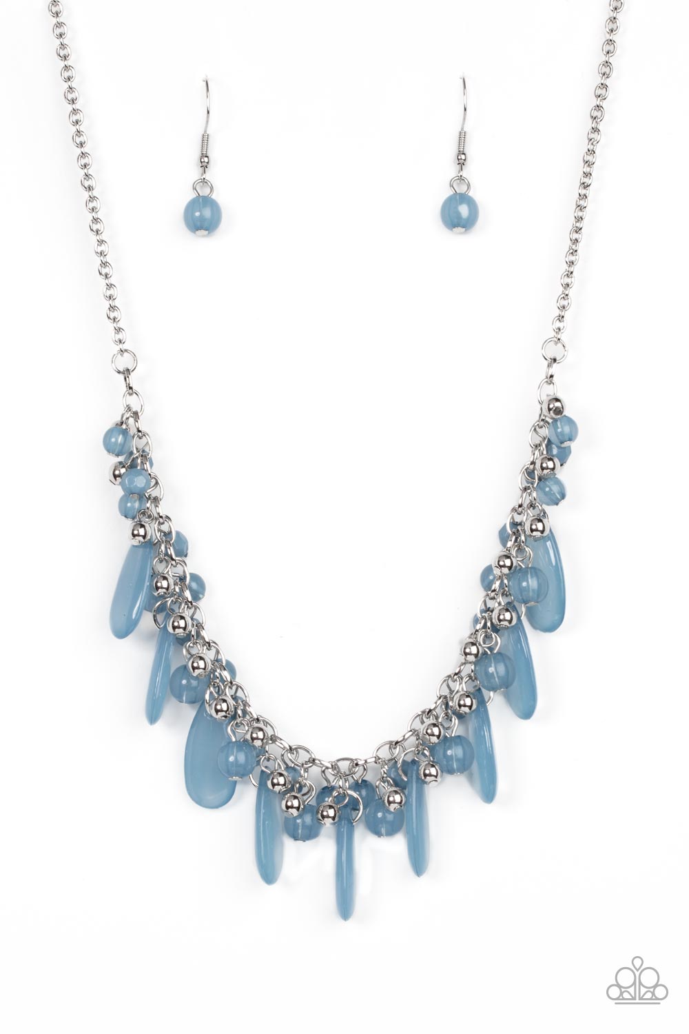 Bahama Mama Mode - Blue Earrings/ Necklace Set