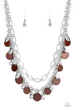 Load image into Gallery viewer, Beachfront Fabulous - Brown Necklace w/ Silver Earrings
