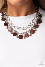 Load image into Gallery viewer, Beachfront Fabulous - Brown Necklace w/ Silver Earrings
