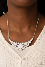 Load image into Gallery viewer, Bali Ballroom - White Earrings/ Necklace Set
