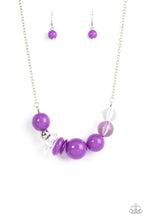 Load image into Gallery viewer, Bauble Bonanza - Purple Earrings/ Necklace Set
