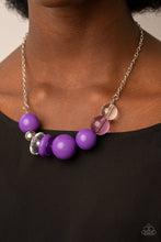 Load image into Gallery viewer, Bauble Bonanza - Purple Earrings/ Necklace Set
