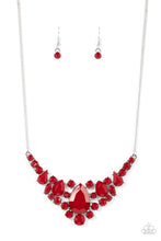 Load image into Gallery viewer, Bali Ballroom - Red Earrings/ Necklace Set
