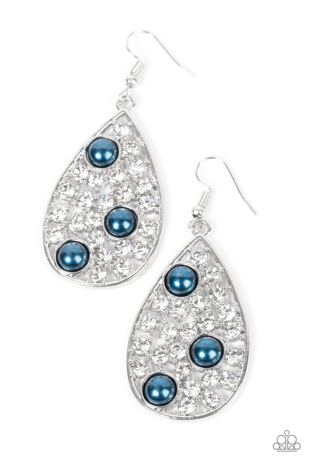 Bauble Burst - Blue Earrings