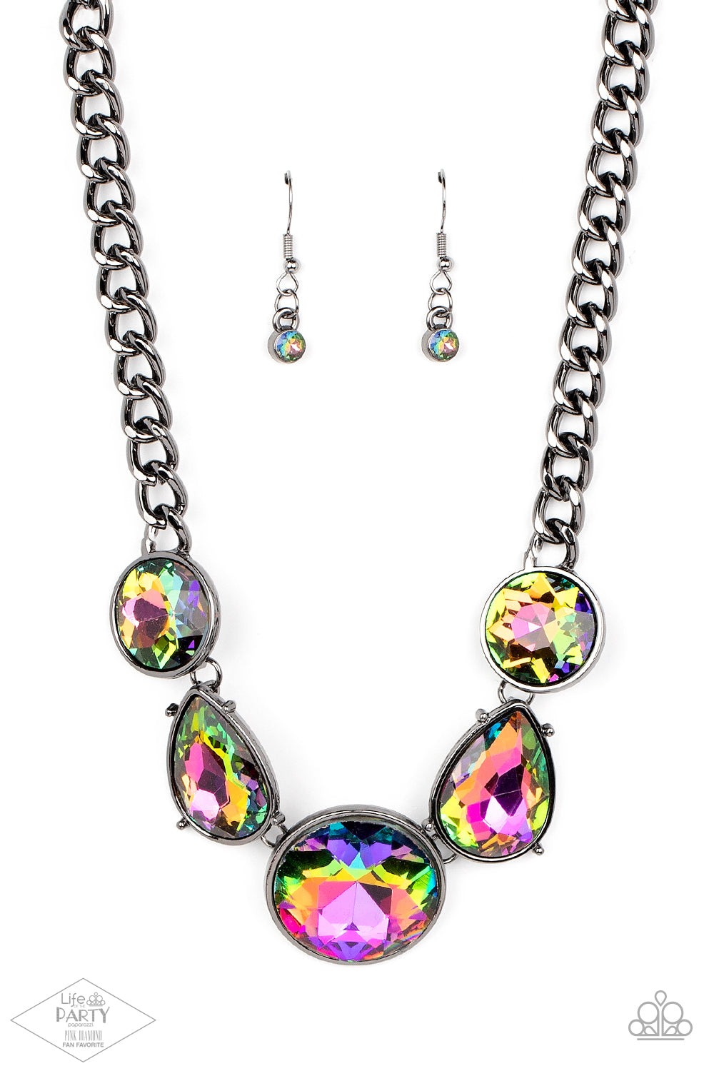 All The Worlds My Stage - Multi Earrings/ Necklace Set