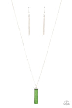 Load image into Gallery viewer, Set in GEMSTONE - Green Necklace w/ Silver Earrings
