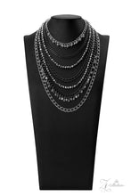 Load image into Gallery viewer, Audacious Silver Mulit-layered Necklace w/ Earrings
