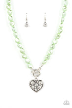 Load image into Gallery viewer, Color Me Smitten - Green Necklace w/ Silver Earrings
