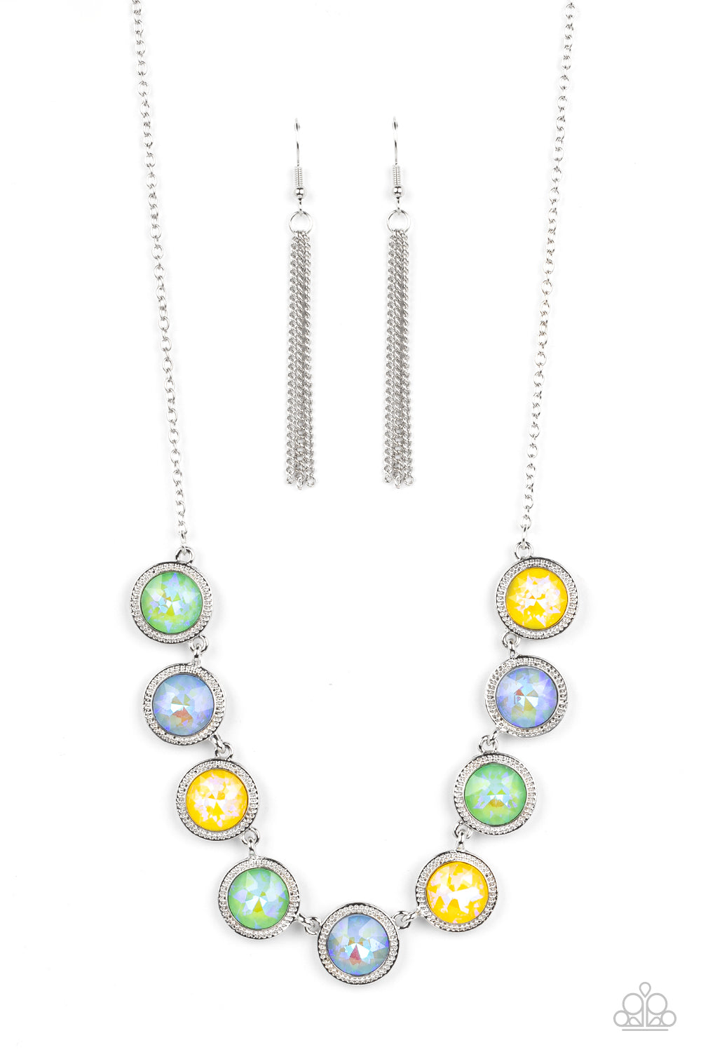 Queen of the Cosmos - Multi Necklace w/ Silver Earrings