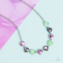 Load image into Gallery viewer, Dreamy Drama - Multi Necklace w/ Green Earrings
