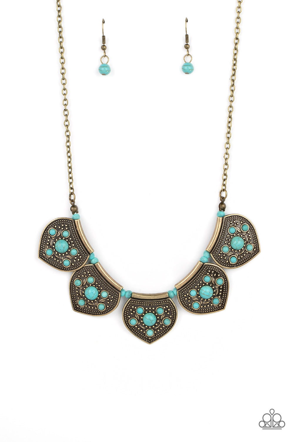 Badlands Basin - Blue Earrings/ Necklace Set