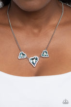 Load image into Gallery viewer, State of the HEART - Blue Necklace w/ Silver Earrings
