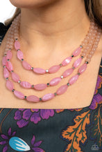 Load image into Gallery viewer, I BEAD You Now - Pink Earrings/ Necklace Set
