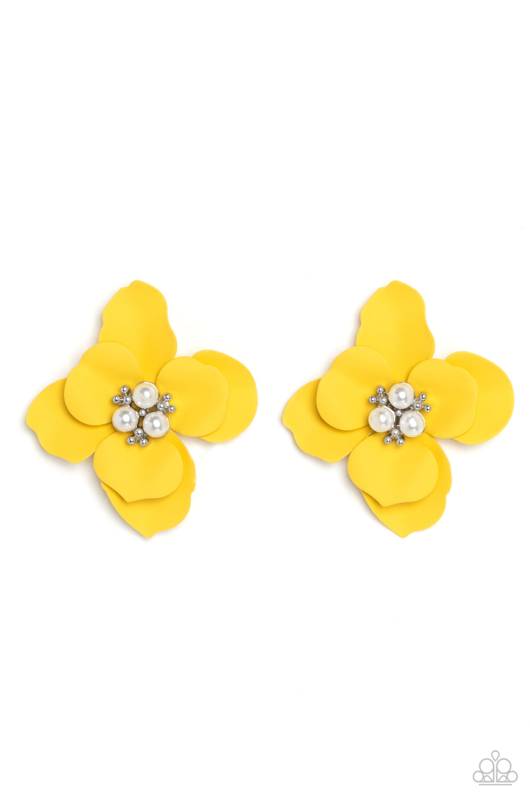 Jovial Jasmine - Yellow Earrings