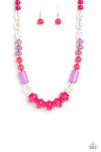 Load image into Gallery viewer, A SHEEN Slate - Pink Necklace Set
