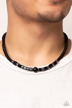 Load image into Gallery viewer, Oil Spill Orbit - Black Urban Necklace
